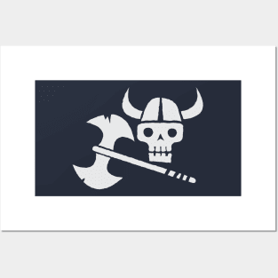 Just a Viking Skull Posters and Art